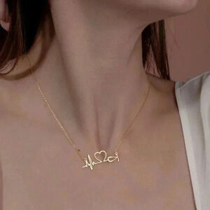 Heart beat hot Stainless steel Charms necklace